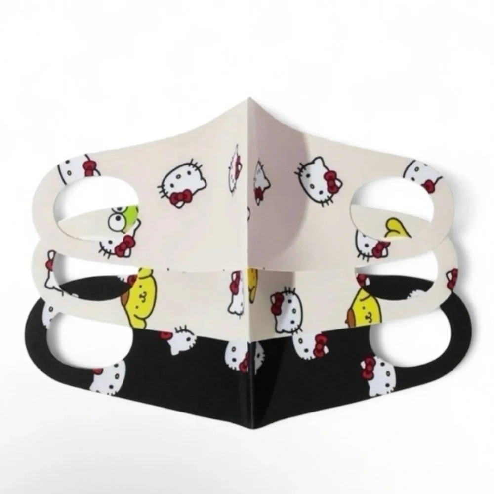 Hello Kitty and Friends Cartoon Graphic Face Masks - 3pcs